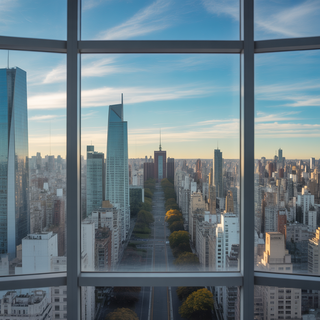 Vista desde la oficina de FinExpertos ARG en Buenos Aires