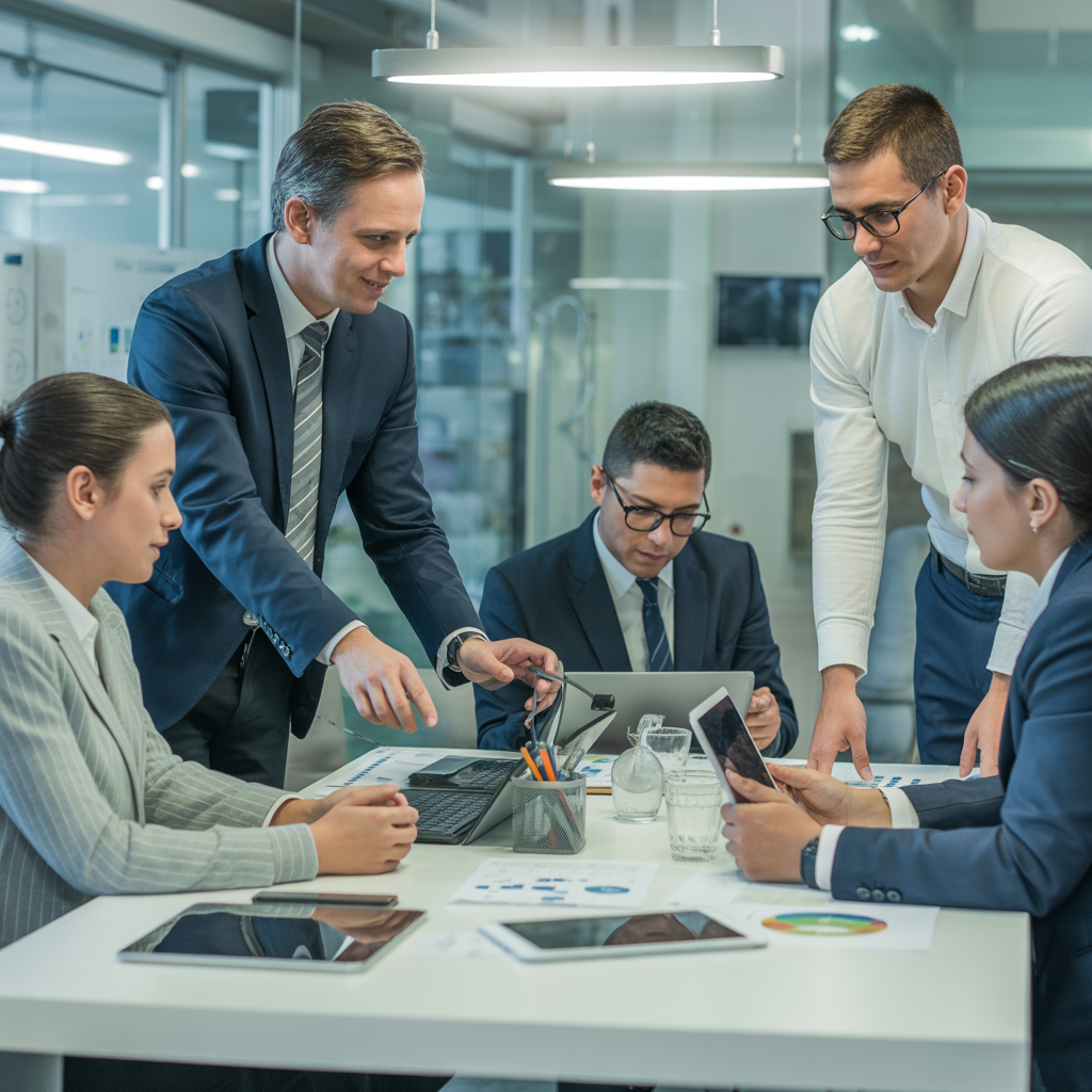 Equipo de FinExpertos ARG discutiendo estrategias financieras
